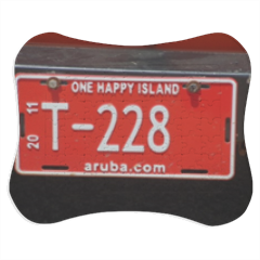 Aruba Isola felice Puzzle con cornice fiocco