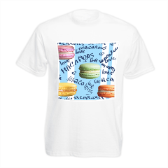 macarons T-shirt bambino in cotone