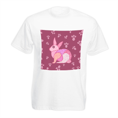 rabbit T-shirt bambino in cotone