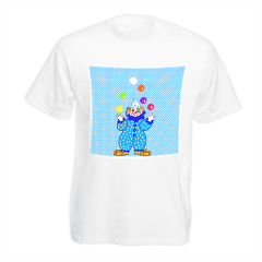 clown T-shirt bambino in cotone