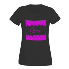 Roseventi Love T-shirt donna in cotone
