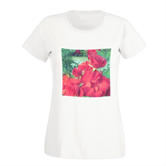 Rose di montagna T-shirt donna in cotone