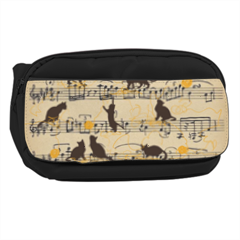 gattini e note musicali Marsupio personalizzato