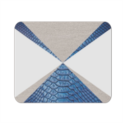 Snake blue and sand Mousepad in masonite