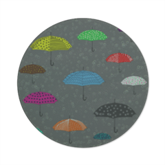 ombrelli Tagliere in vetro tondo