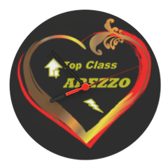 top class Arezzo 2 Orologio tondo in masonite