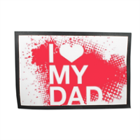 I Love My Dad - Tappeto in gomma 60x40