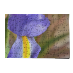 Iris viola Puzzle in Legno Small 
