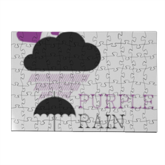 Pioggia Viola Puzzle in Legno Small 