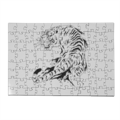 Tigre bianca  Puzzle in Legno Small 