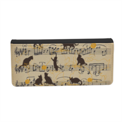 gattini e note musicali Portafogli donna colorato
