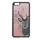 Cervo su fondo rosa Cover in silicone iPhone 6 plus