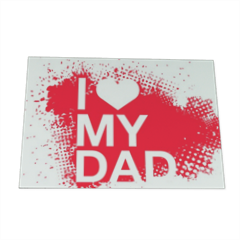 I Love My Dad Calamita flessibile 15x11 cm