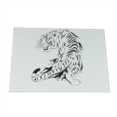 Tigre bianca  Calamita flessibile 15x11 cm