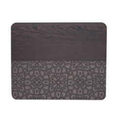 Wenge and Gothic Mousepad in pelle