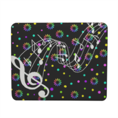 arcobaleno musicale Mousepad in pelle