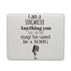 The Songwriter Mousepad in pelle