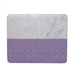 Purple marble_ Mousepad in pelle