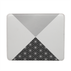 __Psychedelic aluminum___ Mousepad in pelle