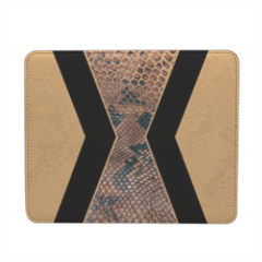 Arrows and snake yellow Mousepad in pelle