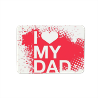 I Love My Dad - Magnete rettangolare grande