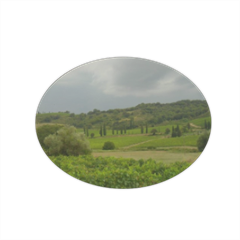 Temporale in Toscana Magnete ovale grande