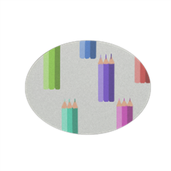 matite colorate Magnete ovale grande
