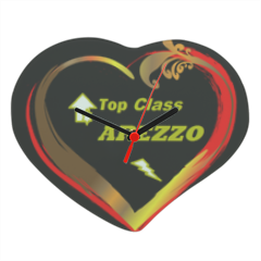 top class Arezzo 2 Orologio cuore in vetro grande