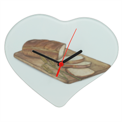 Bread Orologio cuore in vetro piccolo