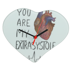 My Extrasystole Orologio cuore in vetro piccolo