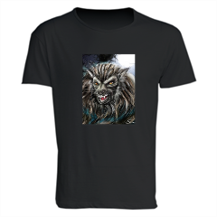 Werewolf T-shirt in cotone fiammato uomo