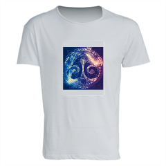 Alsef Space Patch T-shirt in cotone fiammato uomo