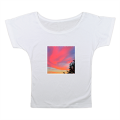 Sunset T-shirt donna scollo largo