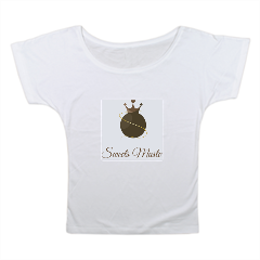Cioccolatino Incoronato T-shirt donna scollo largo