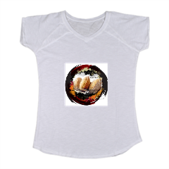 Ciriole T-shirt scollo a V donna