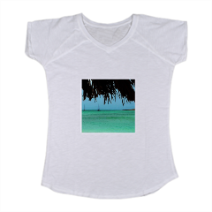 Mauritius T-shirt scollo a V donna