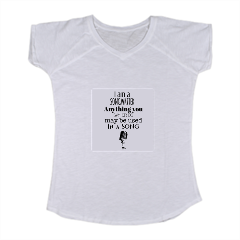 The Songwriter T-shirt scollo a V donna
