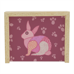 rabbit Scatola portaoggetti in legno