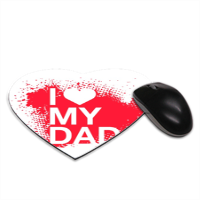 I Love My Dad - Tappetino Mouse Cuore 