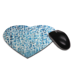 Blue intrigue Tappetino Mouse Cuore 