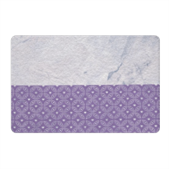 Purple marble_ Zerbino in feltro 60x40 cm