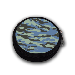 Blue camouflage  Portamonete con Foto 