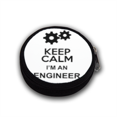 KeepCalm I'm an engineer! Portamonete con Foto 