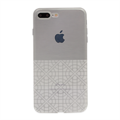 Alluminium geometric w Cover trasparente iPhone 7 plus