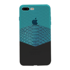 Rhombus snake green water Cover trasparente iPhone 7 plus
