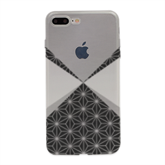 Aluminium psychedelic Cover trasparente iPhone 7 plus