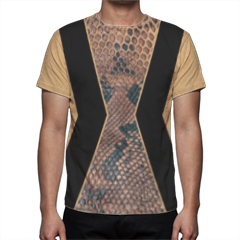 Arrows and snake yellow Magliette full print