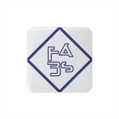 Logo FabS  Calamita in ceramica quadrata