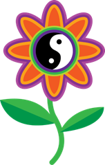Fiore colore Yin Yang