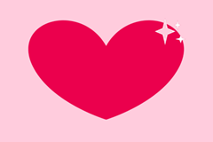 cuore rosa